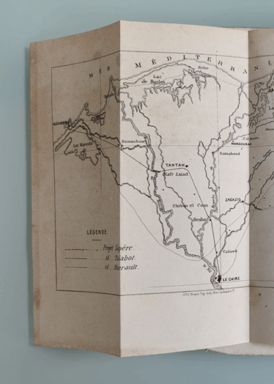 SUEZ Histoire de la jonction des deux mers - Avec deux cartes et plan panoramique en couleurs  - Elie Sorin – Image 2
