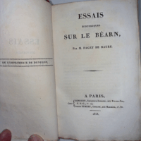 Essais historiques sur le Béarn par M. Faget de Baure. Publié par le Cte P. Daru  - Jacques Faget de Baure