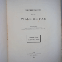 Recherche sur la Ville de Pau : l ancienne é...