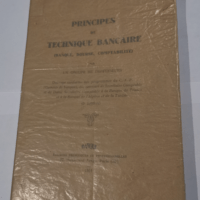 PRINCIPES DE TECHNIQUE BANCAIRE – BANQUE BOURSE COMPTABILITE – GROUPE DE PROFESSEURS