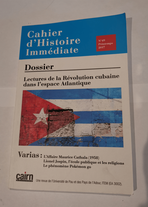 Cahier d’Histoire Immediate N49 Printem...