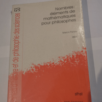 Nombres : Eléments de mathématiques pour philosophes – Marco Panza