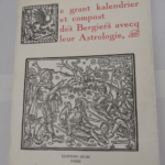 E grant kalendrier et compost des bergiers avecq leur astrologie –