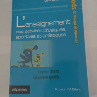 L’enseignement des activités physiques...