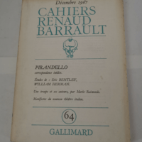 Cahiers Renaud-Barrault – numéro 64 – Pirandello – Collectif