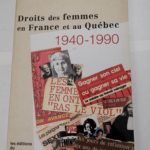 Droits des Femmes en France et au Quebec 1940 1990 – Sineau