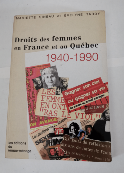 Droits des Femmes en France et au Quebec 1940 1990 - Sineau