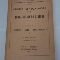 ETUDES SENEGALAISES N° 9 – CONNAISSANC...