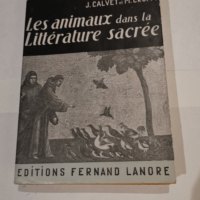 Les animaux dans la littérature sacrée. &#8...