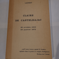 Claire de castelbajac – 26 octobre 1953 – 22 janvier 1975 – Lauret Claire de Castelbajac