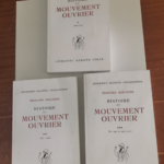 Histoire du mouvement ouvrier 3 tomes – DOLLEANS EDOUARD