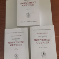 Histoire du mouvement ouvrier 3 tomes –...