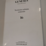 Geneses – Territoires urbains contestés – N.16 –