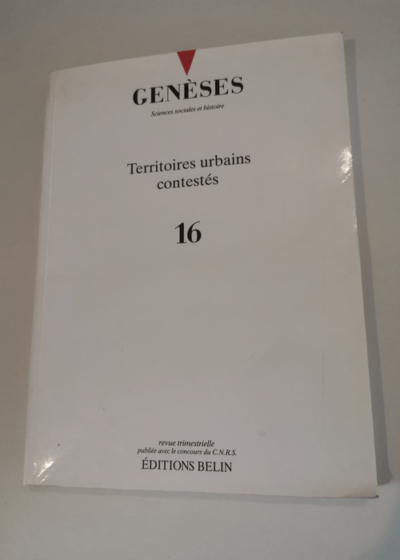 Geneses - Territoires urbains contestés - N.16 -