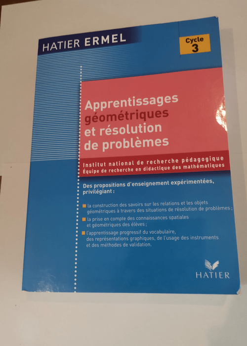 Apprentissages Géométriques et résolution ...