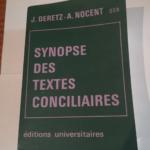 Synopse des textes conciliaires – Adrien Nocent Jacques Deretz