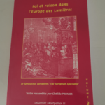 Foi et raison dans l’Europe des Lumières – le Centre interdisciplinaire de recherche sur les îles britanniques et l’Europe des Lumières