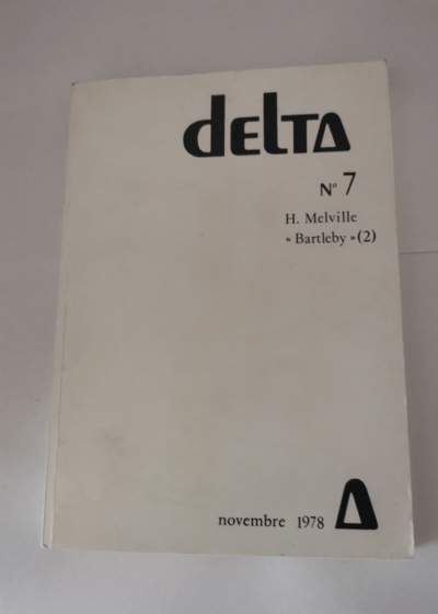 Delta - 7 - Melville Bartleby 2 - Novembre 1978 - Delta