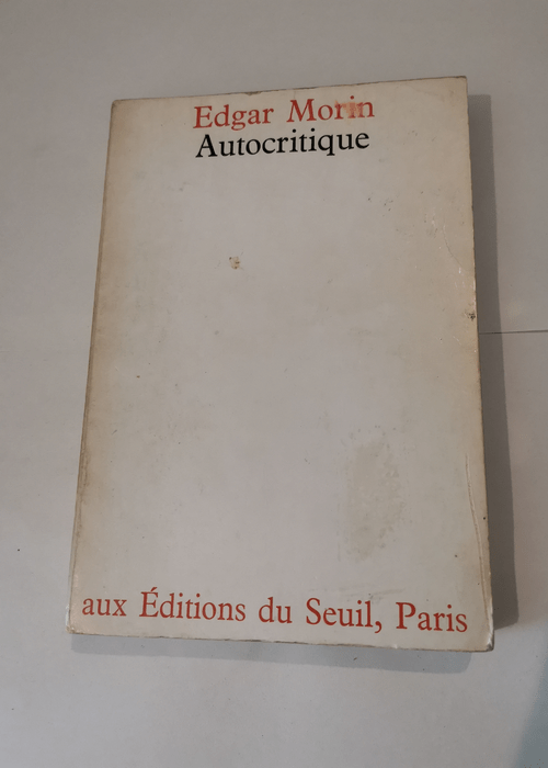 Autocritique – Edgar Morin