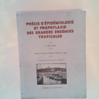 Précis d épidémiologie et prophylaxie des ...