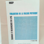 Évaluation de la valeur physique Insep – Insep