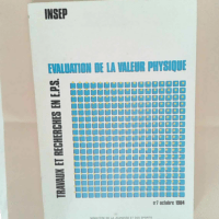 Évaluation de la valeur physique Insep &#821...