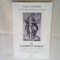 Clément Marot. A propos de L adolescence Jam...