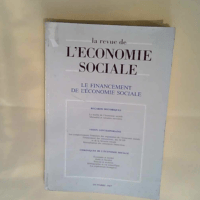 la revue de l économie sociale le financeme...