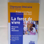 Epreuve littéraire 2021-2022 Prépa scientifique La Balme Denis – La Balme Denis