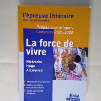 Epreuve littéraire 2021-2022 Prépa scientifique La Balme Denis – La Balme Denis