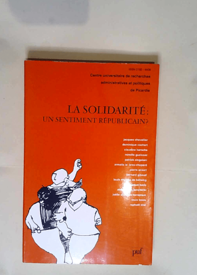 Solidarité un sentiment républicain ? - J. Chevallier