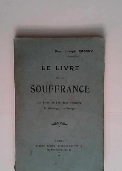 le livre de la souffrance - Rabory