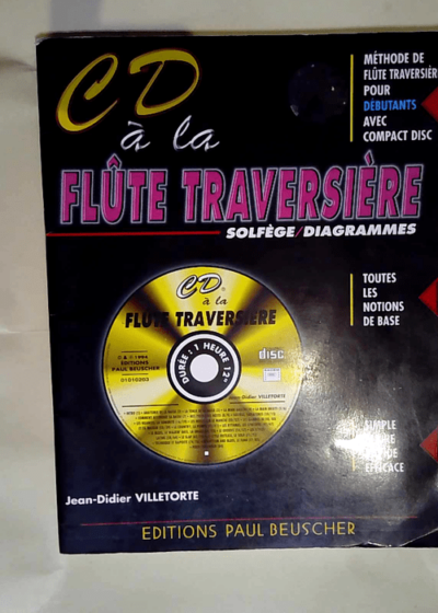 Cd a la flute traversiere  - Jean-Didier Villetorte