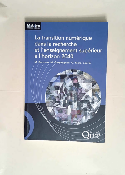 La transition numérique dans la recherche et l enseignement supérieur à l horizon 2040  - Marco Barzman