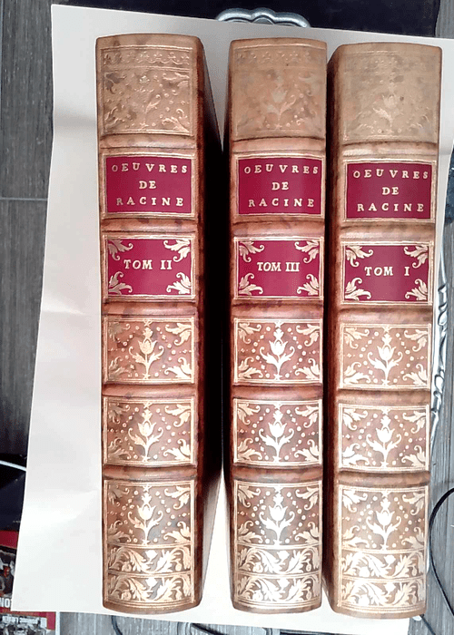 Oeuvres de Racine Tomes I  II et III – ...