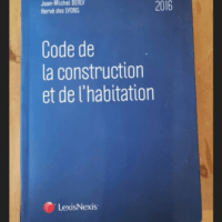 Code De La Construction Et De L’habitation – Code De La Construction Et De L’habitation