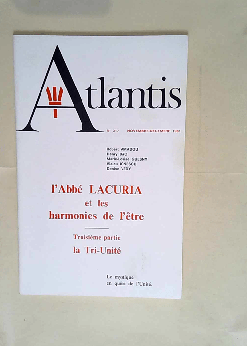 ATLANTIS N° 317 novembre-décembre 1981  &#8...