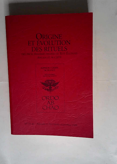 Origine et évolution des rituels des trois p...