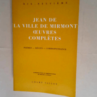 Oeuvres Complètes  – Jean de La Ville ...