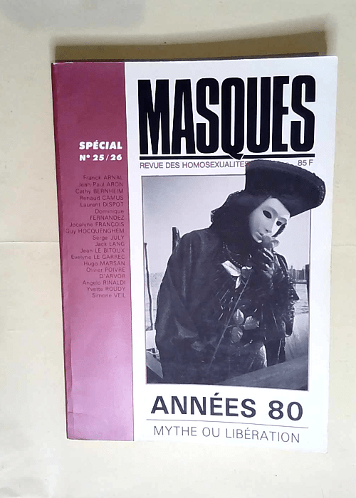 Masques Spécial N°25 / 26 Années 1980 myth...