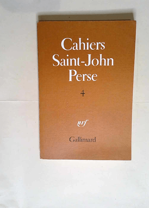 Cahiers Saint-John Perse 4 – Saint-John...