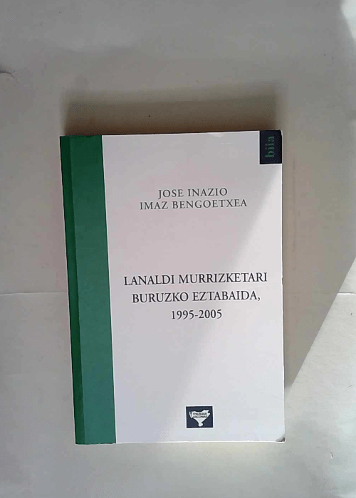 Lanaldi Murrizketari Buruzko Eztabaida  – Jose Inazio Imaz Bengoetxea