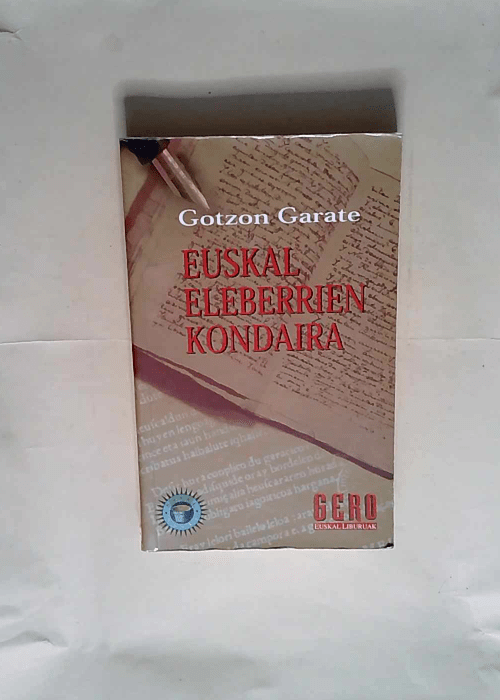 Euskal Eleberrien Kondaira  – Gotzon Garate