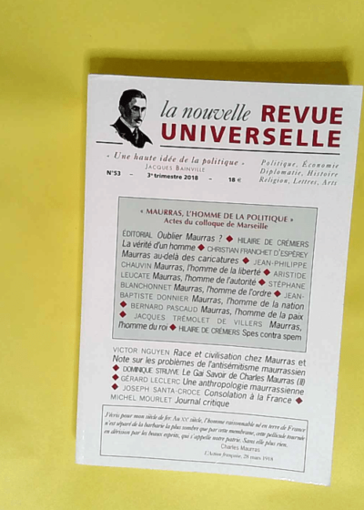 La nouvelle revue universelle - numéro 53 - Jacques BAINVILLE