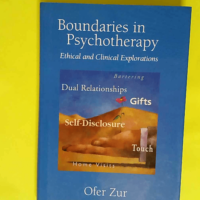 Boundaries in Psychotherapy Ethical and Clini...