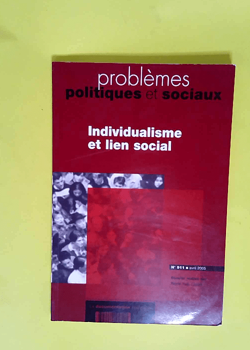 Individualisme et lien social (n.911)  &#8211...