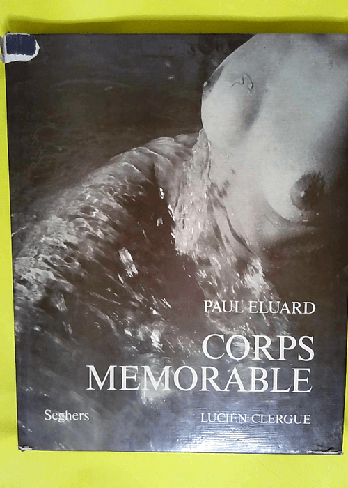 Corps mémorable Paul Eluard. Couverture par ...