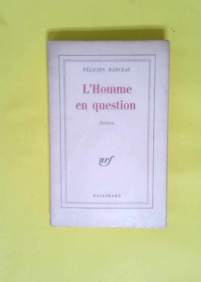 L homme en question  - Félicien Marceau