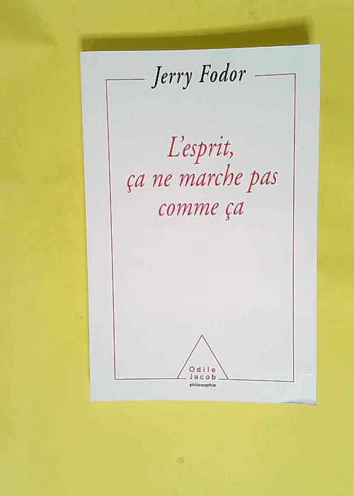 L esprit ça ne marche pas comme ça  –...