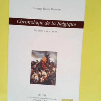 Chronologie de la belgique (de 1830 a nos jou...